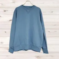 A1553 UNIQLO トレーナー スウェット 長袖(LL XL) 青 無地
