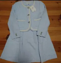 新品★フォーマル2点セット135cm★水色