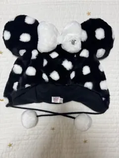 ディズニー　ミニー　水玉　ファンキャップ