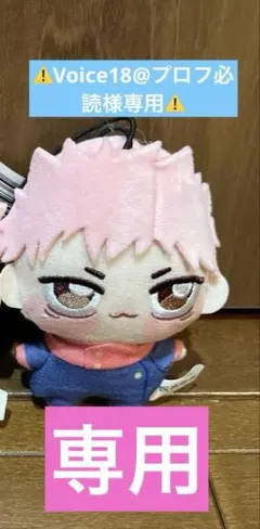 ⚠️Voice18@プロフ必読様専用⚠️ 呪術廻戦 ちょぴぬいぷち 虎杖悠仁