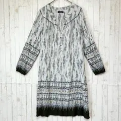 MELROSE claire 総柄　シャツワンピース　Ｆ　メルローズクレール