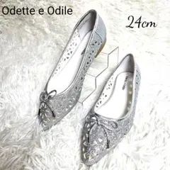 Odette e Odile グリッターカットワークフラットシューズのサムネイル