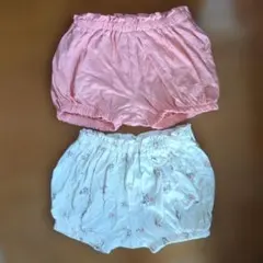 H&M かぼちゃパンツ　１歳半〜２歳用　２枚セット　女子