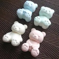 【アロマストーン (くまストーン) 4個セット ハンドメイド☆】