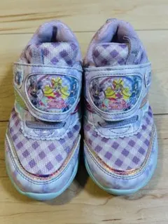 キミとアイドルプリキュア スニーカー キッズ パープル マジックテープ 17cmのサムネイル