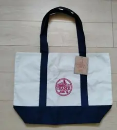 TRADER JOE'S トートバッグ アイボリー/ネイビー
