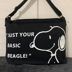 ショルダーバッグ スヌーピー　ブラック