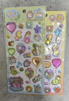 ぷくキラシール なっとうちゃん　ハムチャンズワールド 2点セット