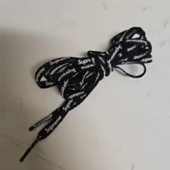 Supremeシュプリーム ブラック　シューレース　靴ひもナイキエアフォースワン