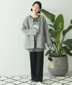 アメリカンホリック バイパチリブニットパンツ ブラック Mサイズ