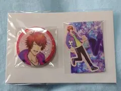 うたプリ ブロッコリーオンラインくじ D賞缶バッジ＆ステッカー3枚セット　音也