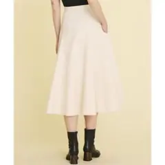 ランバンオンブルー　コットンフレアスカート