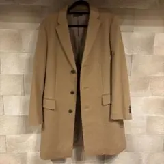 UNIQLO チェスターコート カシミア ブラウン L