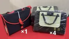 習字道具セット 5点 小学生 男子 シンプル 黒 赤 新品未使用