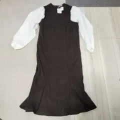 新品未使用タグ付き　切り替えドッキングワンピース