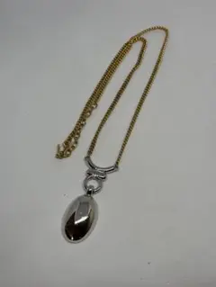 美品】Monet モネ ネックレス シルバー ドロップモチーフ ヴィンテージ 