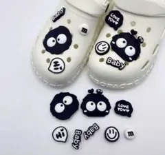 まっくろくろすけ クロックス ジビッツ 8個