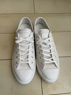 【美品】コンバース オールスター クップ ウーブンOX 27cm ホワイト