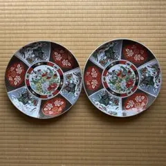 和風模様の皿 2枚セット