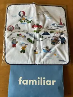 familiar ハンカチ 動物と風景　新品