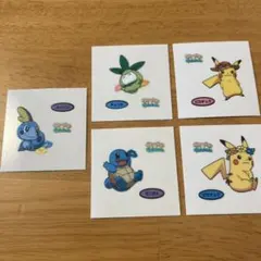 ポケモンパンシール デコキャラシール チュリネ ゼニガメ メッソン ピカチュウ