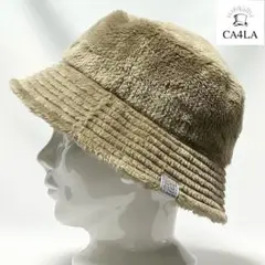 【超美品】CA4LAカシラ 日本製 シンプルシックなフェイクファーバケットハット