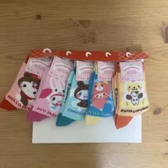 サンリオキャラクター靴下6足セット 15~20cm
