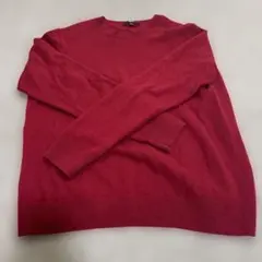 ユニクロカシミヤセーターレッドXLサイズ