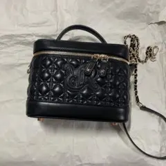 ランダ 2WAY モノグラム　ロゴキルティング　バニティバッグ