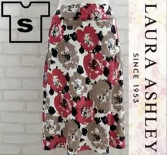 ★美品★ LAURA ASHLEY フラワープリント フレアスカート Sサイズのサムネイル