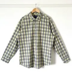 【極美品】GAP 長袖 チェックシャツ 黄 紺 メンズ XL 大きめ アメカジのサムネイル