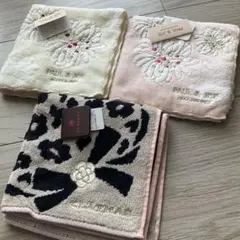 PAUL & JOE 花柄　CLATHAS タオルハンカチ3枚セットのサムネイル