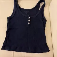 Brandy Melville リブタンクトップ ネイビーのサムネイル