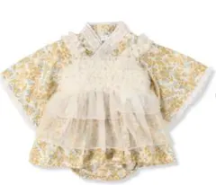 新品未使用cottoli 衿ロンパース80 バースデー