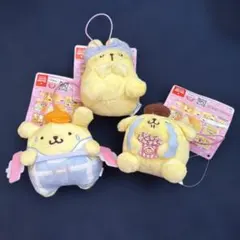 ポムポムプリンハッピールーティンラウンドワン限定マスコット 全3種