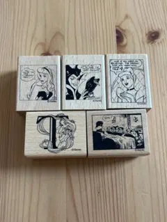 ディズニープリンセス スタンプ 5個セット