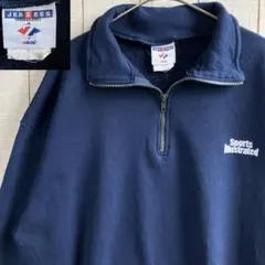 ジャージーズ　古着　ハーフジップ　スウェット 裏起毛　アメカジ ゆるだぼ