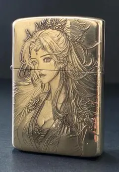 Or-32 zorroⅡ902S オイルライター 美少女 魅力的 二面加工 彫刻