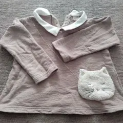 ✨ひまわり様✨プティマイン　猫長袖カットソー 100