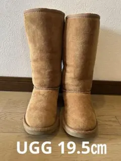 UGG 19.5㎝　ブラウンべージュ スエード ロングブーツ