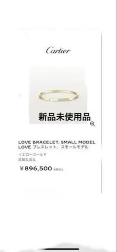 ❣️新品Cartier LOVE Bracelet, Small Modelお買特のサムネイル