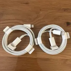 iPhone純正　Lightningケーブル 2本セット