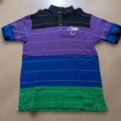 COOGI ポロシャツ マルチカラー 刺繍ロゴ