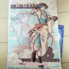 初音ミク　クリアビジュアルポスター　ガチャ　KAITO