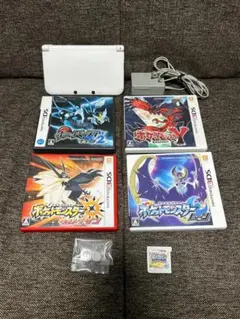 NINTENDO 3DS LL 本体＋ソフト5本セット (ポケモンカード付)