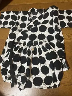 水玉模様 甚平 90cm