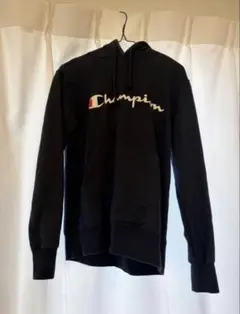 Champion ブラック パーカー Sサイズ