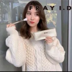 FRAY I.D　ランタンスリーブケーブルニットプルオーバー　¥20,900