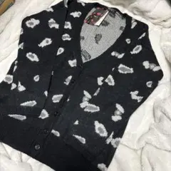 ディスパーク　新品　Dispark 　カーディガン　レオパード　黒　WEGO