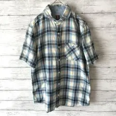 【タケオ キクチ】TAKEO KIKUCHI 半袖 チェックシャツ L 日本製